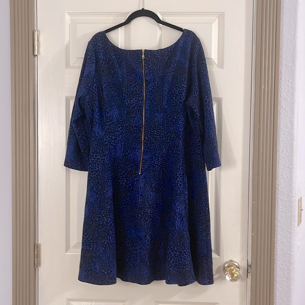Taylor Royal Blue Print Dress